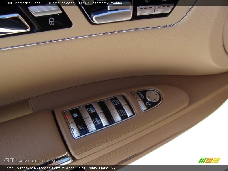 Black / Cashmere/Savanna 2008 Mercedes-Benz S 550 4Matic Sedan