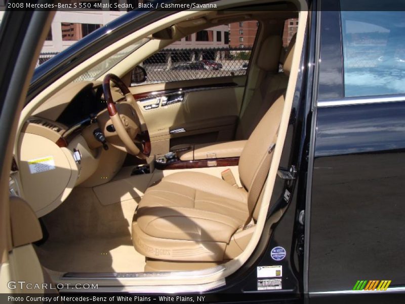 Black / Cashmere/Savanna 2008 Mercedes-Benz S 550 4Matic Sedan