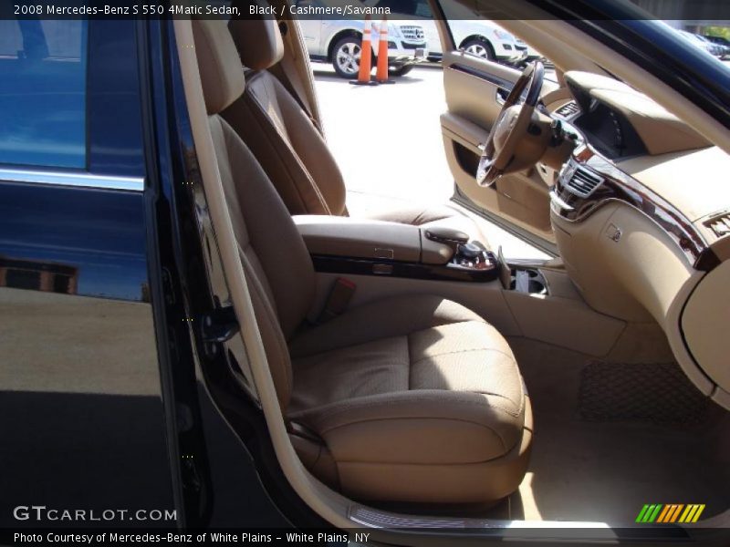 Black / Cashmere/Savanna 2008 Mercedes-Benz S 550 4Matic Sedan