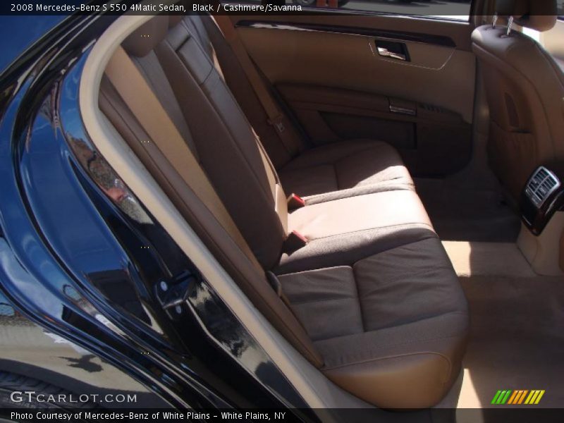 Black / Cashmere/Savanna 2008 Mercedes-Benz S 550 4Matic Sedan