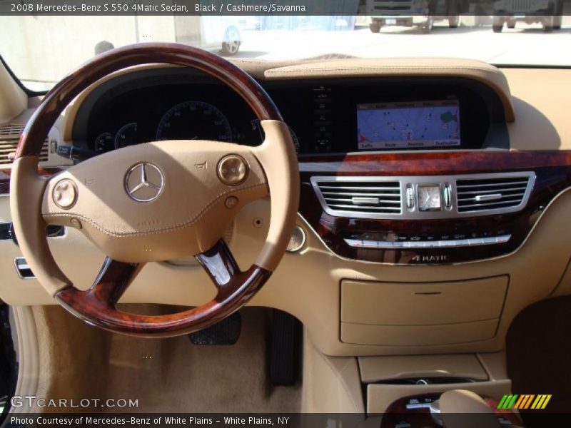 Black / Cashmere/Savanna 2008 Mercedes-Benz S 550 4Matic Sedan