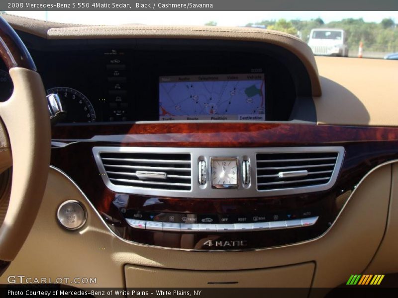 Black / Cashmere/Savanna 2008 Mercedes-Benz S 550 4Matic Sedan