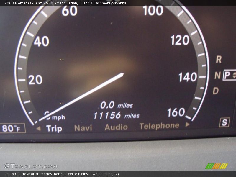 Black / Cashmere/Savanna 2008 Mercedes-Benz S 550 4Matic Sedan