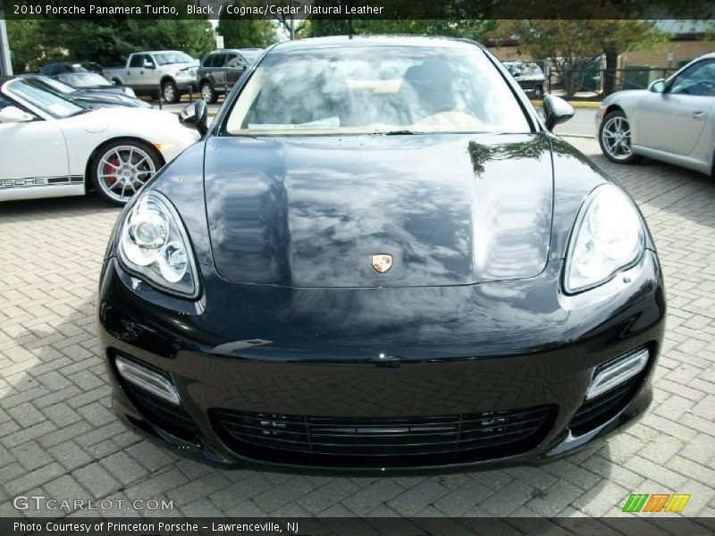 Black / Cognac/Cedar Natural Leather 2010 Porsche Panamera Turbo
