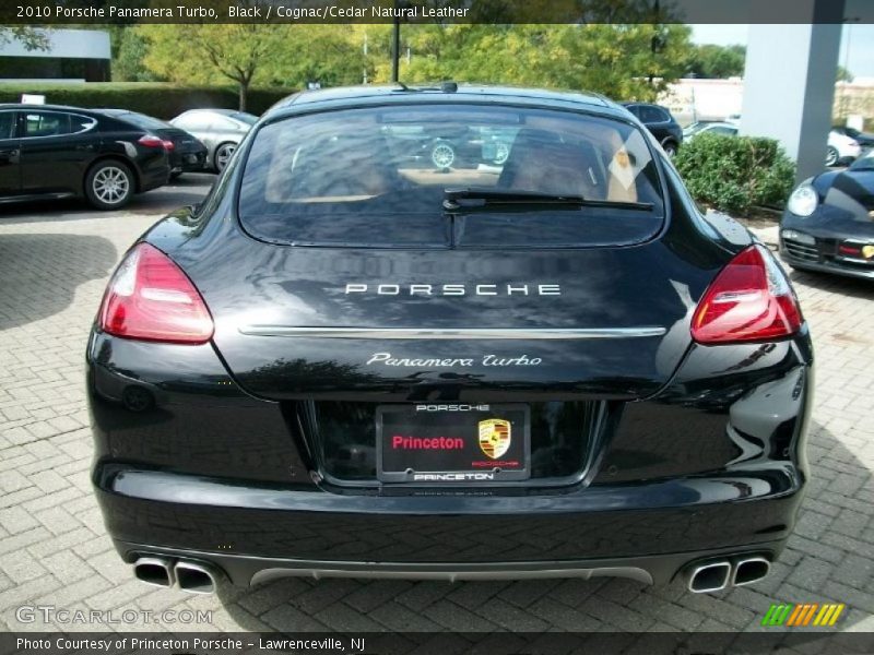 Black / Cognac/Cedar Natural Leather 2010 Porsche Panamera Turbo