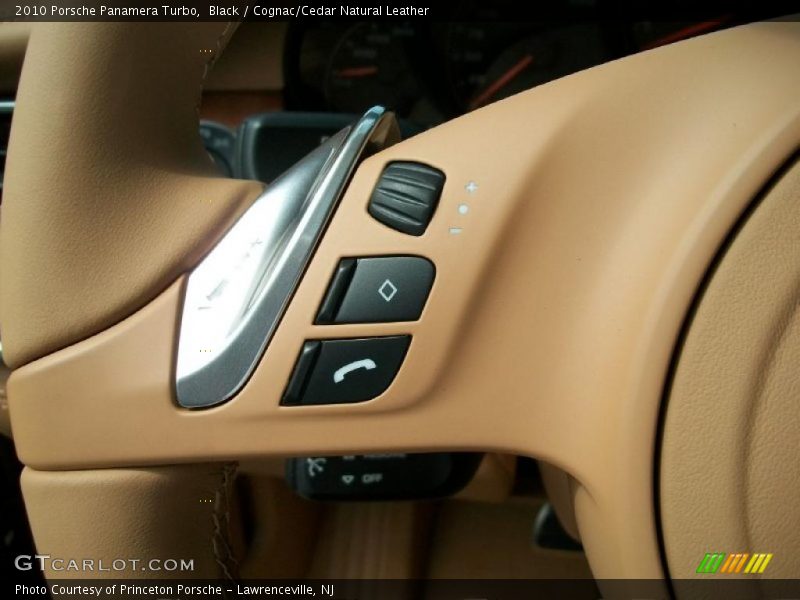 Black / Cognac/Cedar Natural Leather 2010 Porsche Panamera Turbo