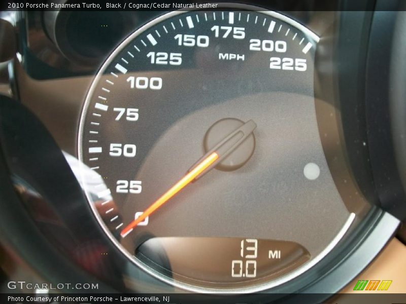 Black / Cognac/Cedar Natural Leather 2010 Porsche Panamera Turbo