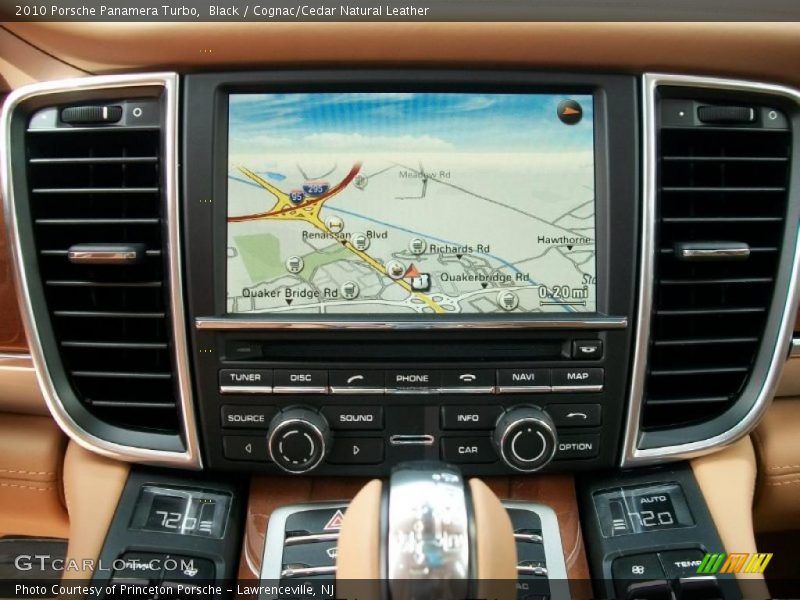 Black / Cognac/Cedar Natural Leather 2010 Porsche Panamera Turbo