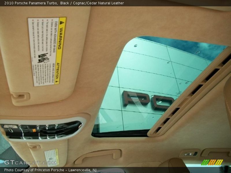 Black / Cognac/Cedar Natural Leather 2010 Porsche Panamera Turbo