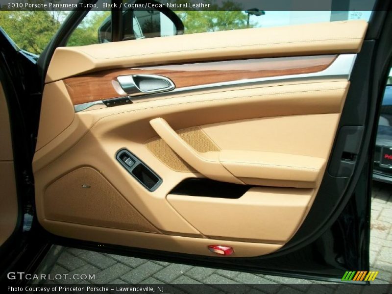 Black / Cognac/Cedar Natural Leather 2010 Porsche Panamera Turbo