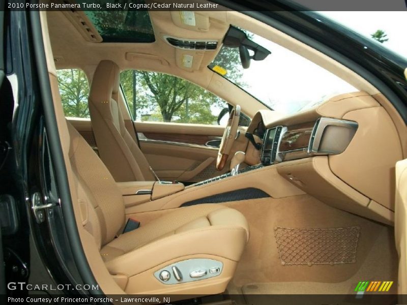 Black / Cognac/Cedar Natural Leather 2010 Porsche Panamera Turbo