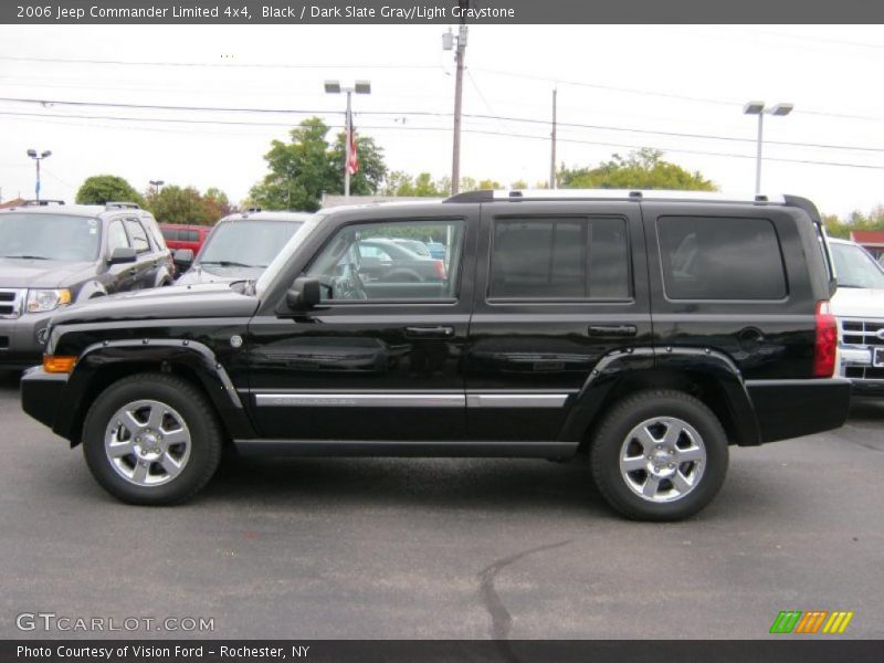 Black / Dark Slate Gray/Light Graystone 2006 Jeep Commander Limited 4x4