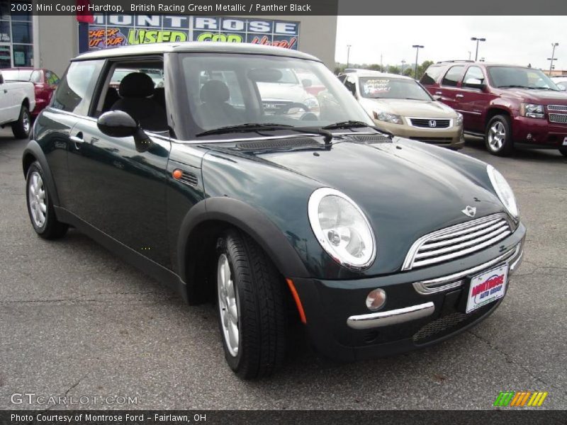 British Racing Green Metallic / Panther Black 2003 Mini Cooper Hardtop