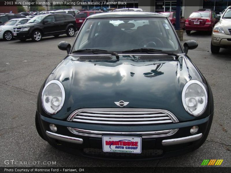 British Racing Green Metallic / Panther Black 2003 Mini Cooper Hardtop