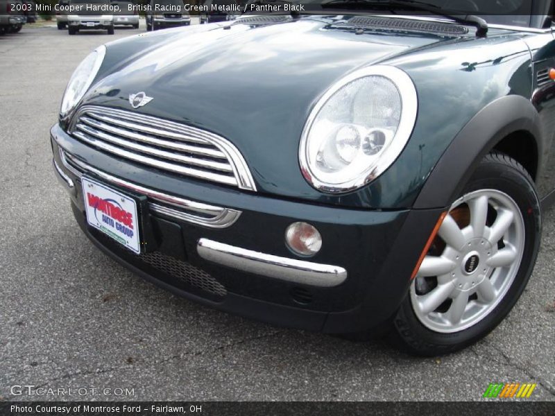 British Racing Green Metallic / Panther Black 2003 Mini Cooper Hardtop