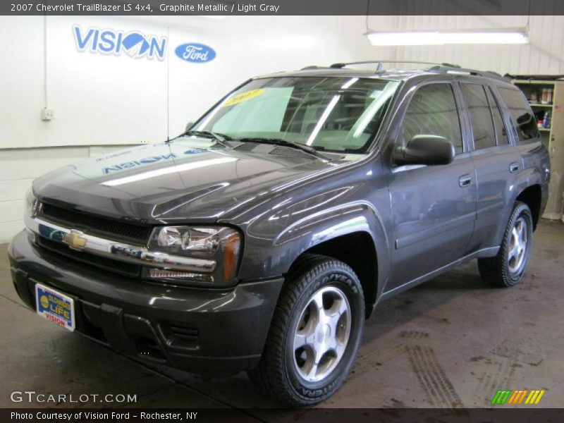 Graphite Metallic / Light Gray 2007 Chevrolet TrailBlazer LS 4x4