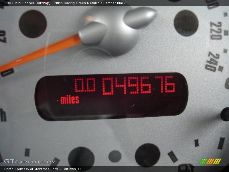 British Racing Green Metallic / Panther Black 2003 Mini Cooper Hardtop