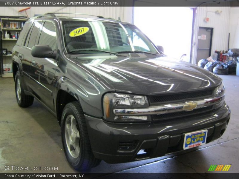 Graphite Metallic / Light Gray 2007 Chevrolet TrailBlazer LS 4x4