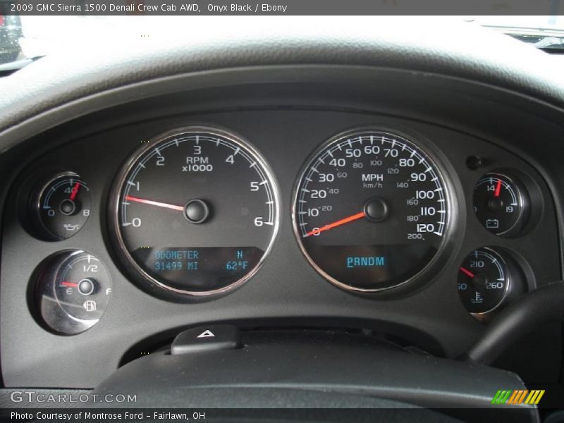 Onyx Black / Ebony 2009 GMC Sierra 1500 Denali Crew Cab AWD