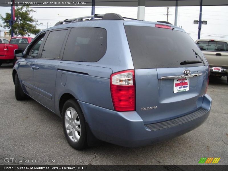 Glacier Blue Metallic / Gray 2008 Kia Sedona LX