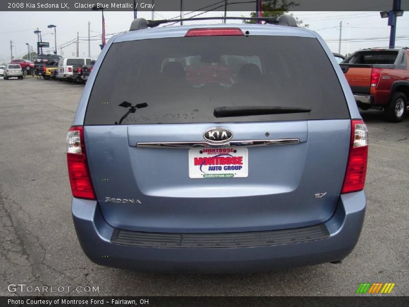 Glacier Blue Metallic / Gray 2008 Kia Sedona LX