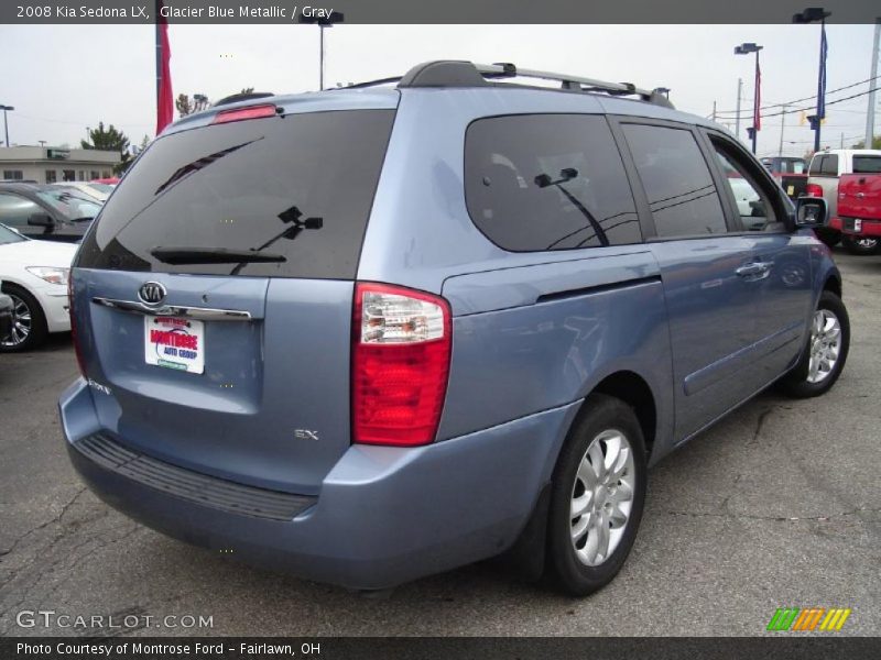 Glacier Blue Metallic / Gray 2008 Kia Sedona LX