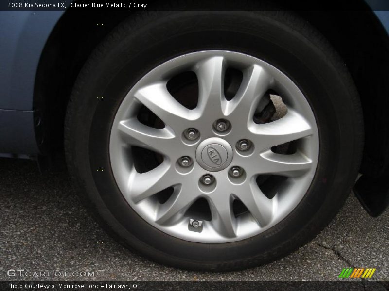 Glacier Blue Metallic / Gray 2008 Kia Sedona LX