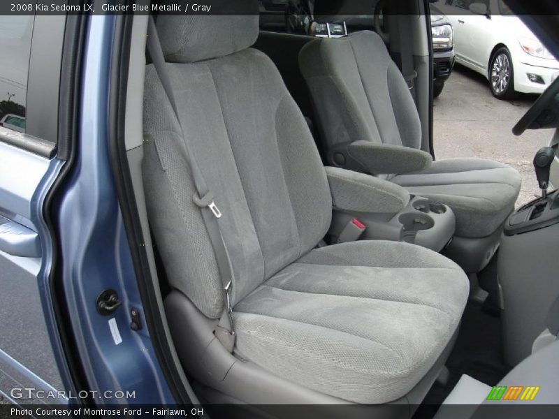 Glacier Blue Metallic / Gray 2008 Kia Sedona LX