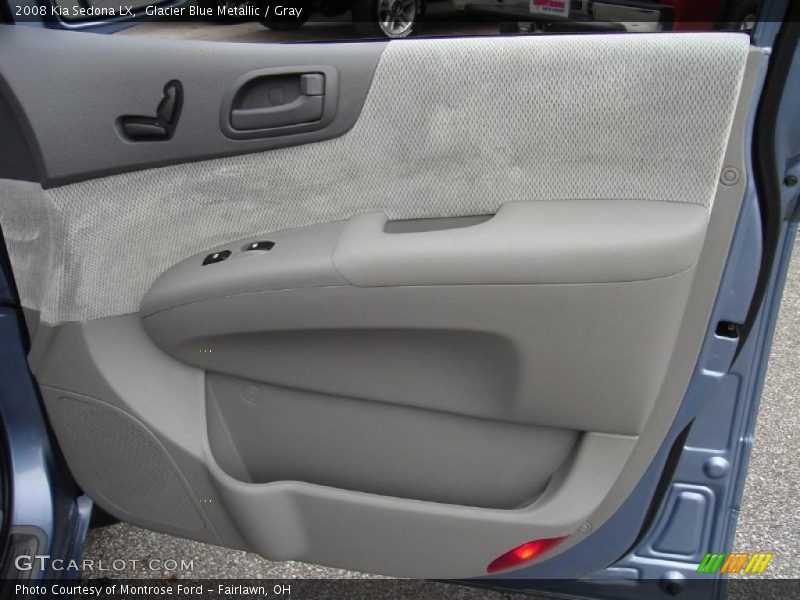 Glacier Blue Metallic / Gray 2008 Kia Sedona LX