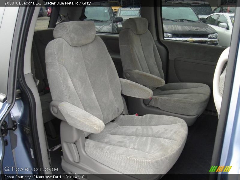 Glacier Blue Metallic / Gray 2008 Kia Sedona LX