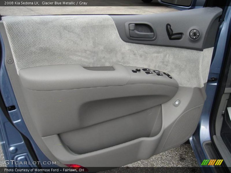 Glacier Blue Metallic / Gray 2008 Kia Sedona LX