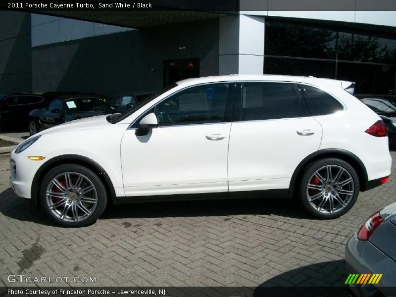 Sand White / Black 2011 Porsche Cayenne Turbo