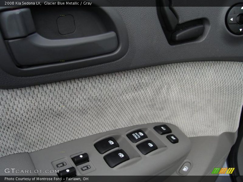 Glacier Blue Metallic / Gray 2008 Kia Sedona LX