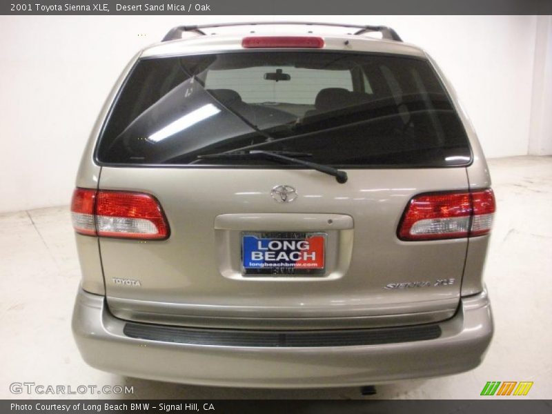 Desert Sand Mica / Oak 2001 Toyota Sienna XLE