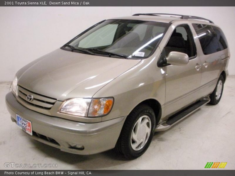 Desert Sand Mica / Oak 2001 Toyota Sienna XLE