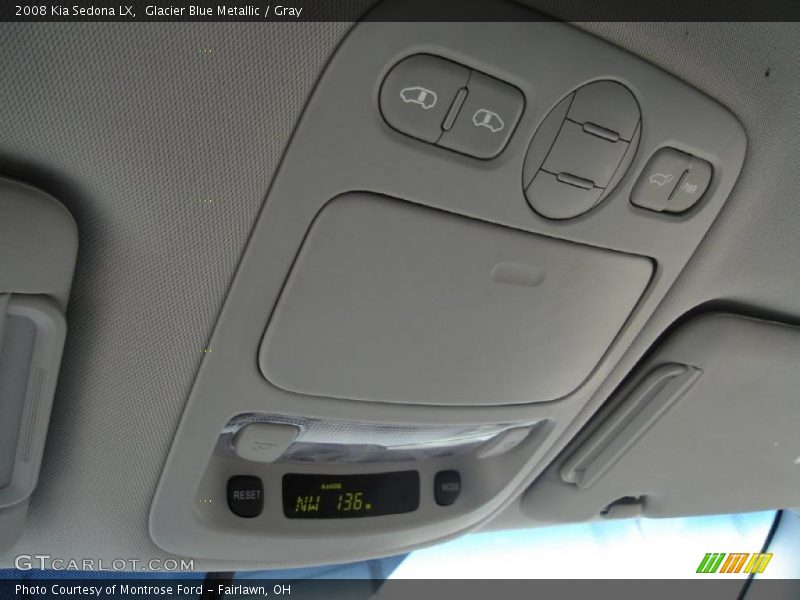 Glacier Blue Metallic / Gray 2008 Kia Sedona LX