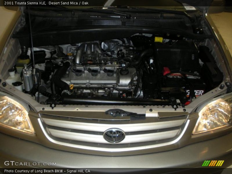 Desert Sand Mica / Oak 2001 Toyota Sienna XLE