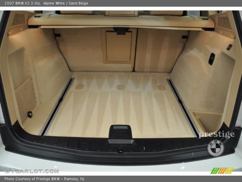 Alpine White / Sand Beige 2007 BMW X3 3.0si