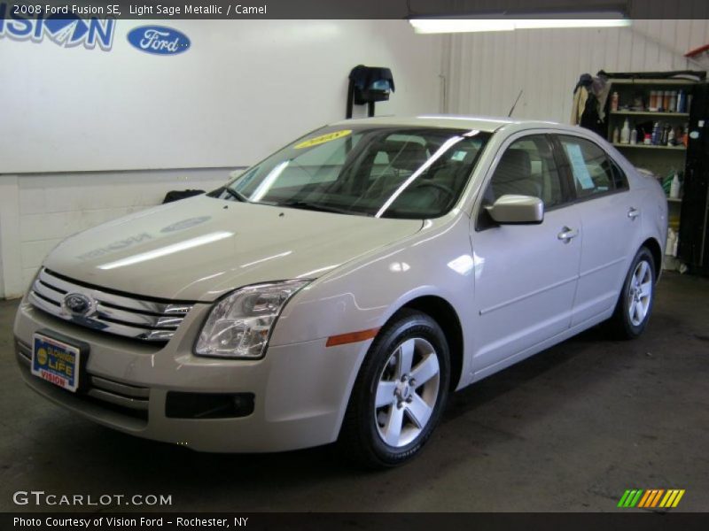 Light Sage Metallic / Camel 2008 Ford Fusion SE