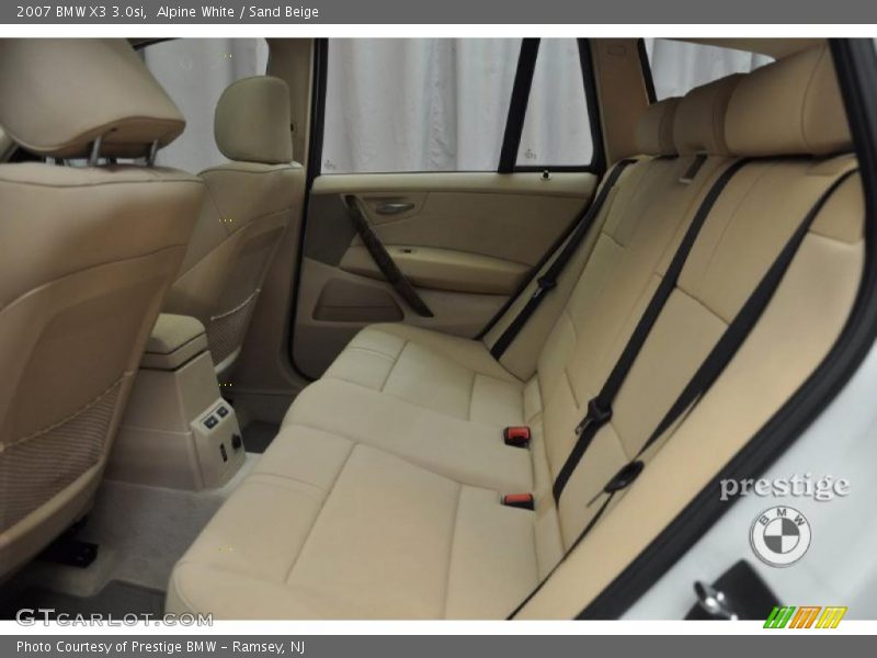 Alpine White / Sand Beige 2007 BMW X3 3.0si