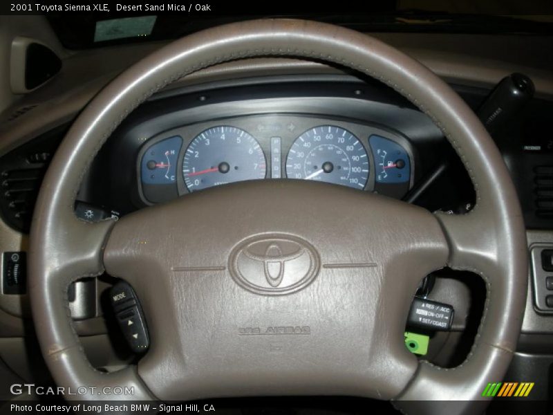 Desert Sand Mica / Oak 2001 Toyota Sienna XLE