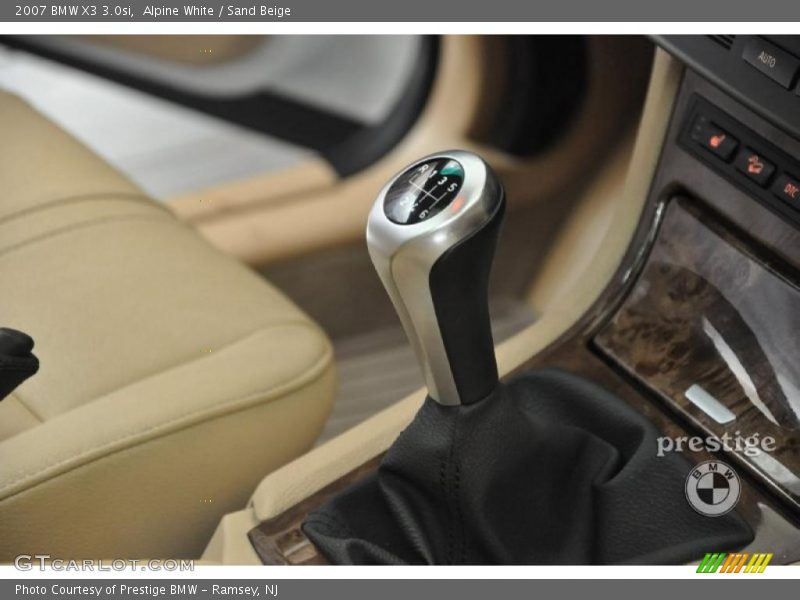 Alpine White / Sand Beige 2007 BMW X3 3.0si