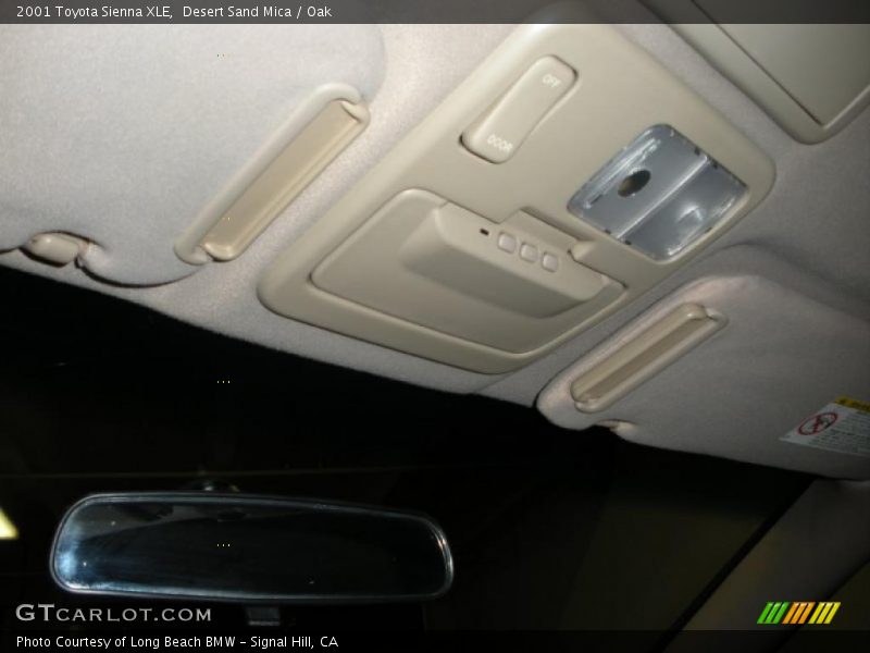 Desert Sand Mica / Oak 2001 Toyota Sienna XLE