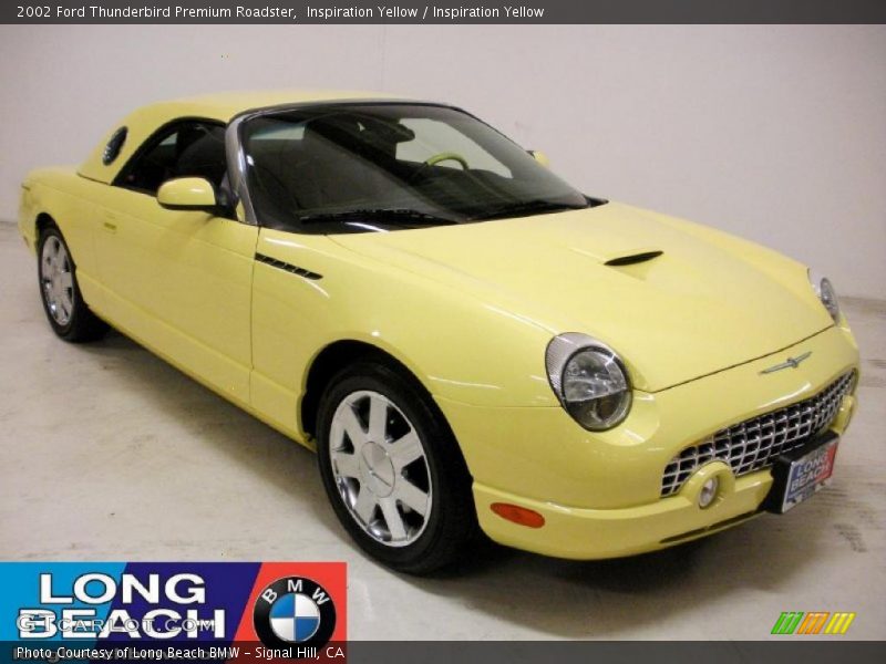 Inspiration Yellow / Inspiration Yellow 2002 Ford Thunderbird Premium Roadster