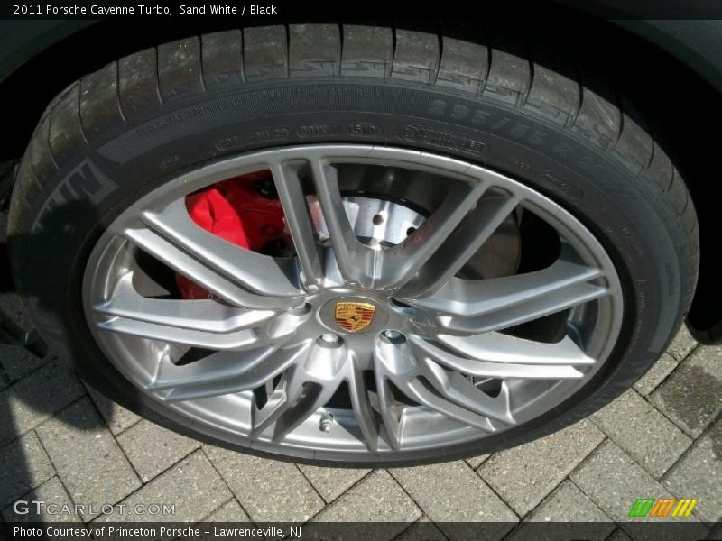 Sand White / Black 2011 Porsche Cayenne Turbo