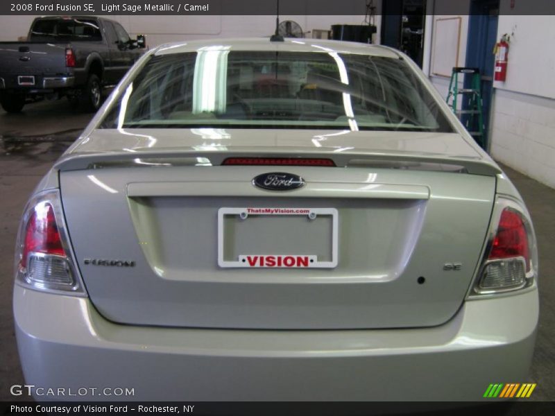 Light Sage Metallic / Camel 2008 Ford Fusion SE