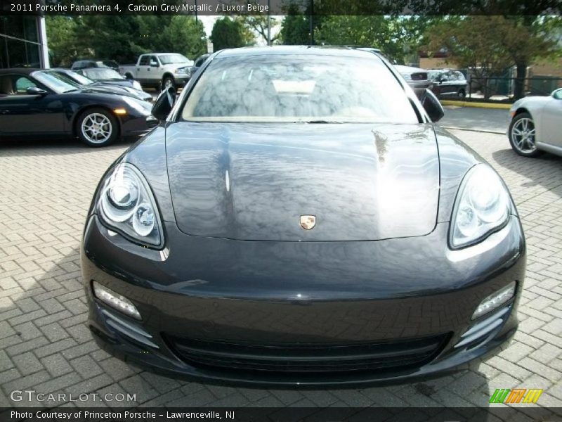 Carbon Grey Metallic / Luxor Beige 2011 Porsche Panamera 4