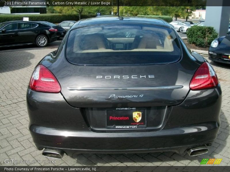 Carbon Grey Metallic / Luxor Beige 2011 Porsche Panamera 4