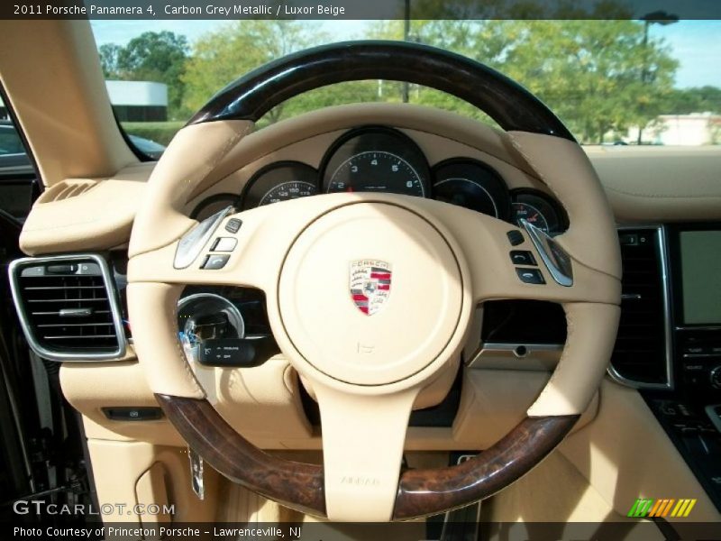 Carbon Grey Metallic / Luxor Beige 2011 Porsche Panamera 4