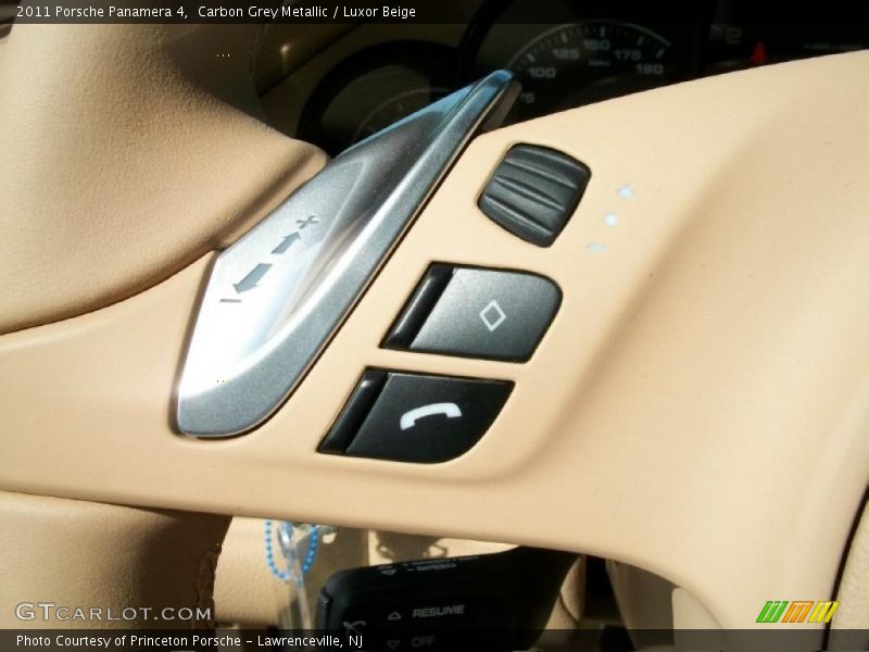 Carbon Grey Metallic / Luxor Beige 2011 Porsche Panamera 4